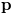 $\mathbf{p}$