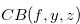 $CB(f,y,z)$