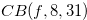 $CB(f,8,31)$