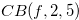 $CB(f,2,5)$