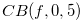 $CB(f,0,5)$