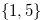 $\{ 1,5\} $
