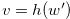 $v=h(w^{\prime })$
