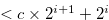 $<c \times 2^{i+1}+2^ i$