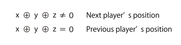 x⊕y⊕z≠0 