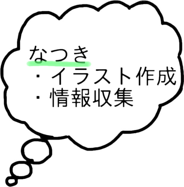 なつき　イラスト作成・情報収集
