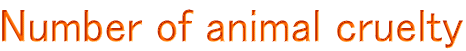 Number of animal cruelty