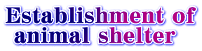 Establishment of  animal shelter
