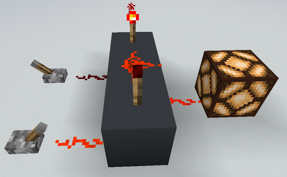 マイクラで作ったNAND回路