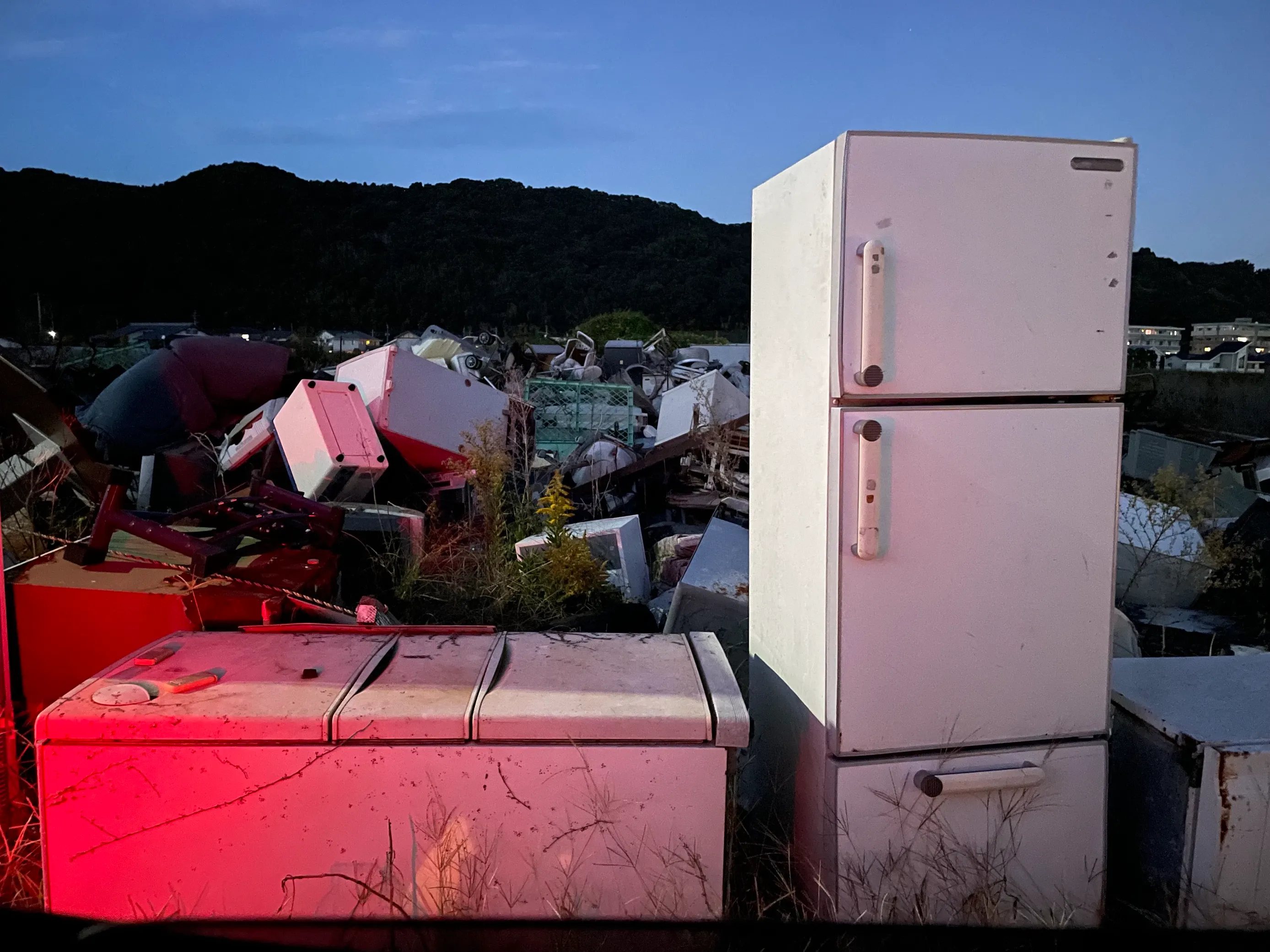 不法投棄された家電