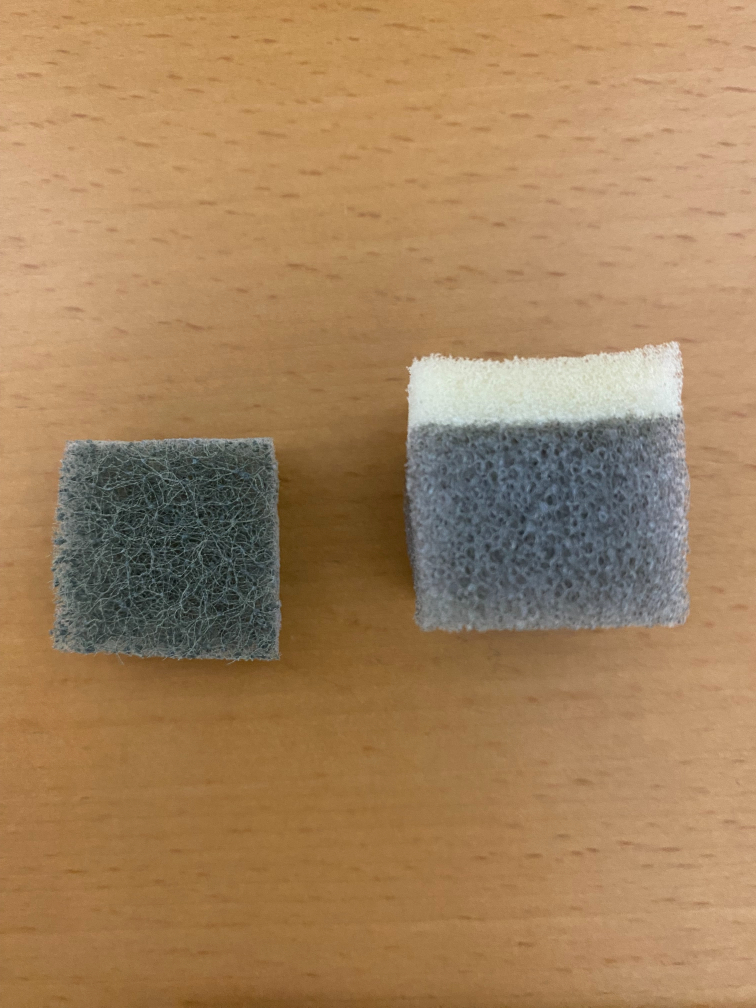 切ったスポンジ